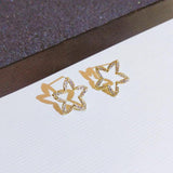 Vintage Crystal Ear Cuffs for Women's Party