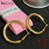 Senlissi Hoop Earrings 925 Sterling Silver C K Rings Earr Jewelry L041