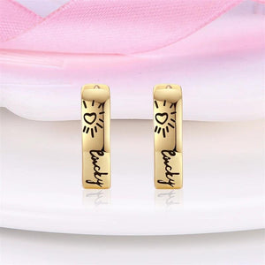 925 Silver Charm Earrings CZ Engagement Jewelry Gift