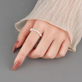 925 Silver Fidget Beads Ring Anti Stress Spiral Anxiety Jewelry