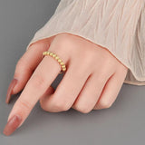 925 Silver Fidget Beads Ring Anti Stress Spiral Anxiety Jewelry