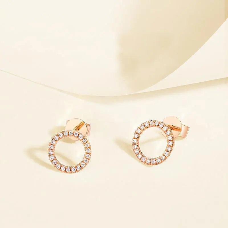 SOMILIA S925 Silver 18K Stud Earrings Tassel Ear Line C K