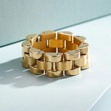 Stainless Steel Watch Chain Rings Silver Knuckle Jewelry