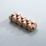 Stainless Steel Watch Chain Rings Silver Knuckle Jewelry