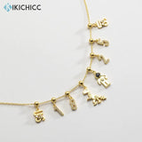 925 Silver Number Charms Pendant 0-9 Animal Astronaut Jewelry
