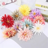 10Pcs Artificial Chrysanthemum Heads DIY Flower Wreath Bride Wedding Decor