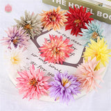 10Pcs Artificial Chrysanthemum Heads DIY Flower Wreath Bride Wedding Decor