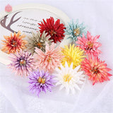 10Pcs Artificial Chrysanthemum Heads DIY Flower Wreath Bride Wedding Decor
