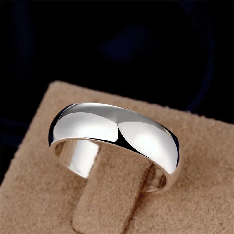 925 Silver Rings Women Men Size 6 7 8 9 10