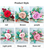 Artificial Big Rose Flower Home Wedding Garden Decoration Long Branch Bouquet