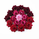 10pcs Velvet Rose Head Silk Flower Wedding Home Decoration