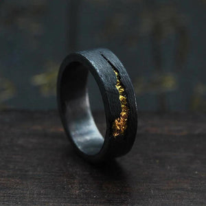 Vintage Fire Flame Ring Men's Jewelry 925 Silver Open Ring