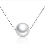 925 Silver Necklace Earrings Set with 10MM Pearl