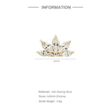 Flowers Earrings Silver 925 Earring For Women Stud Earrings