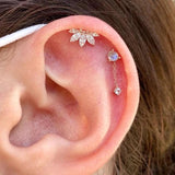 Flowers Earrings Silver 925 Earring For Women Stud Earrings