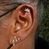 Flowers Earrings Silver 925 Earring For Women Stud Earrings