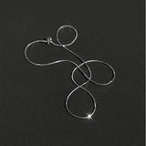 S925 Square Snake Bone Clavicle Chain for Women