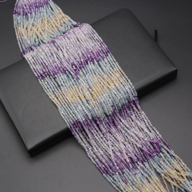 Natural Stone Gradient Faceted Loose Beads for Jewelry Making