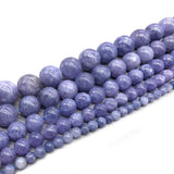 Natural Stone Beads Amethysts Purple Crystal Round Loose Beads Bracelet