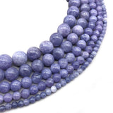Natural Stone Beads Amethysts Purple Crystal Round Loose Beads Bracelet