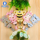 Kovict Elephant Silicone Beads for Jewelry Making DIY Baby Toys