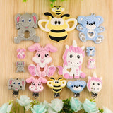 Kovict Elephant Silicone Beads for Jewelry Making DIY Baby Toys
