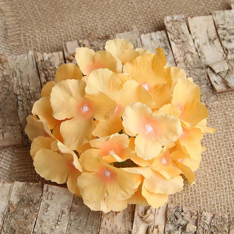10pcs Artificial Silk Hydrangea Flowers Head Home Wedding Decoration DIY