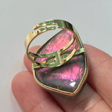 Adjustable Labradorite Stone Finger Ring