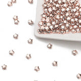 100-400pcs 6mm Star Shape CCB Beads Silver Spacer for DIY Jewelry