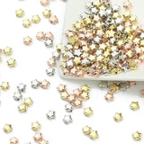 100-400pcs 6mm Star Shape CCB Beads Silver Spacer for DIY Jewelry