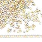 100-400pcs 6mm Star Shape CCB Beads Silver Spacer for DIY Jewelry