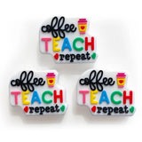 10pc TEACH Silicone Beads Teether Food-Grade Chewing Teeth DIY Chain