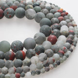 Natural Matte Stone Beads Round Loose Beads 4 6 8 10 12m