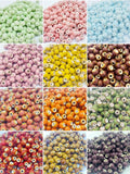 200pcs 50 Different-Colors Round Spacer Beads Ceramic Porcelain 6MM DIY Jewelry
