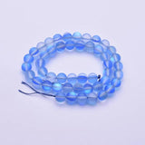 6MM Matte Flash Mermaid Bead DIY Round Glitter Moonstone Bracelet