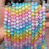 Dyed Selenite Stone Beads 8mm Round Gypsum Loose Spacer Bead Jewelry Making