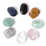 Faceted Square Stone Pendant Beads for Jewelry Making