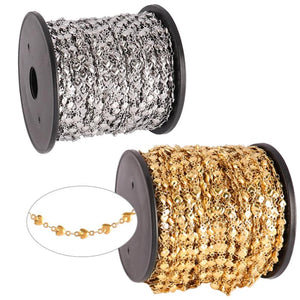 Stainless Steel Chain Necklace Bulk Heart Jewelry Chains DIY Anklet Materials