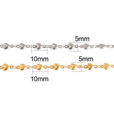 Stainless Steel Chain Necklace Bulk Heart Jewelry Chains DIY Anklet Materials