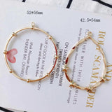 10pcs Round Golden Pendant Charms for DIY Jewelry Making