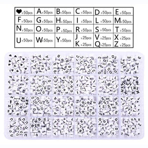 Acrylic Letter Bead Set for DIY Necklace Bracelet Jewelry