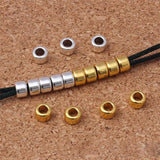50pcs/lot Zinc Alloy Spacer Beads 6mm Silver/Gold DIY Jewelry Accessories