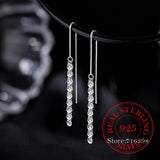 925 Sterling Silver Tassel Long Drop Earring for Women Piercing Jewelry