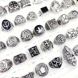 Mixed Antique Silvery Golden Alloy Charm Jewelry Ring Accessories Gift