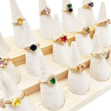 20pcs/Lot Big Zircon Rhinestone Finger Rings For Women Mix Style Wedding