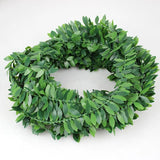 7m Green Flower Nylon Leaves Rattan DIY Wedding Garland