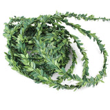 7m Green Flower Nylon Leaves Rattan DIY Wedding Garland