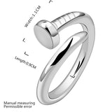 925 Silver Nail Rings Wedding Party Jewelry Accessories