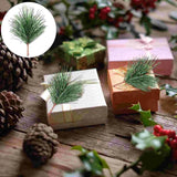 24pcs Artificial Green Pine Branches for DIY Garland Wreath Christmas Xmas
