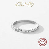 925 Silver CZ Stackable Ring Hypoallergenic Wedding Jewelry